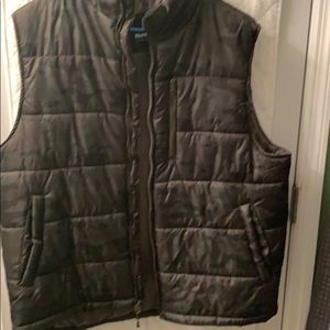 Camouflage puff vest!
